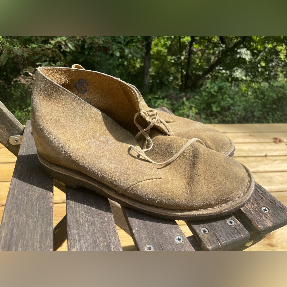 Clark’s Originals Waxed Suede Desert Boots